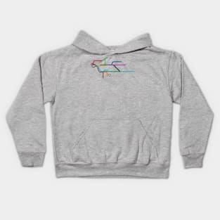 LIRR Map Kids Hoodie